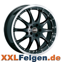 DBV Australia Alufelgen 8x19 ET35 – Schwarz, Hornpoliert, 5x112 Lochung
