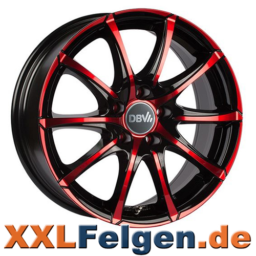 DBV Tropez Red Edition Colourline Alufelgen