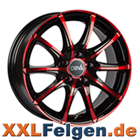 DBV Tropez Red Edition Colourline Alufelgen