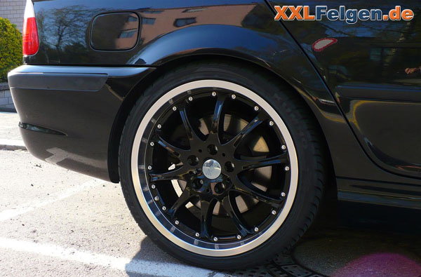 BMW E46 19 Zoll Kompletträder - DBV Felgen mit Reifen