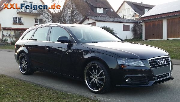 Schwarze Leichtmetallfelgen DBV Milano für den Audi A4