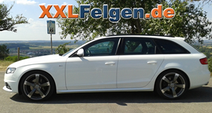 Teilpolierte DBV Torino II 19 Zoll Alufelgen für Audi A4 Typ B8