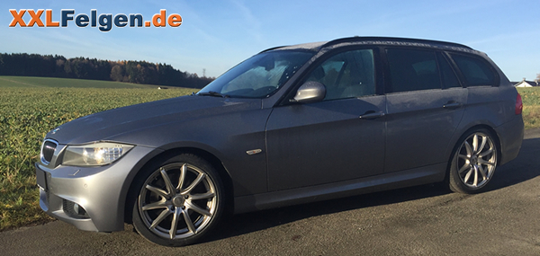 18 Zoll Alufelgen DBV Tropez shadow silber für den BMW 3er E91