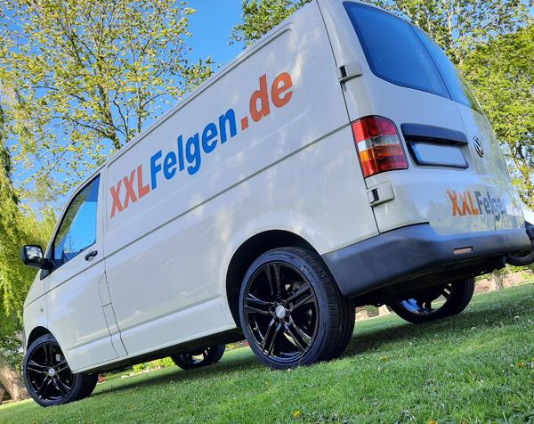 VW T5 20 Zoll Alufelgen: DBV Mauritius in schwarz