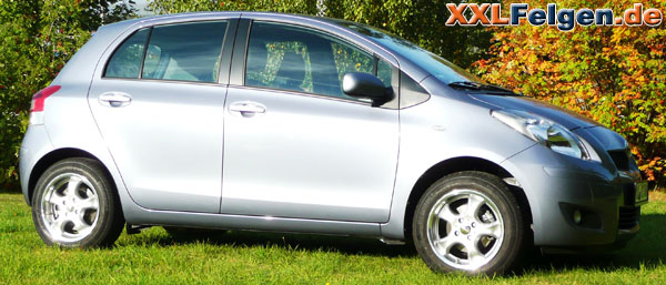 DBV Tahiti 15 Zoll Alufelgen für Toyota Yaris DBV Tahiti 15 Zoll Alufelgen für Toyota Yaris
