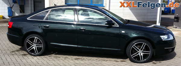 Audi A6 4F + DBV Mauritius black Felgen 18 Zoll