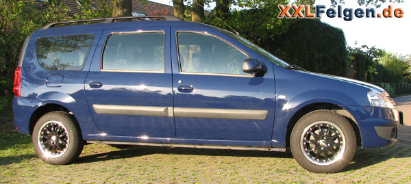 Dacia Logan DBV Australia black Felgen 15 Zoll