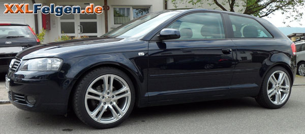 Audi A3 + DBV Mauritius 18 Zoll Alufelgen