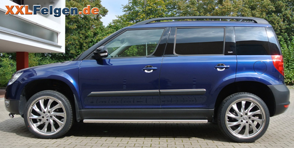 Winterfeste Alufelgen 19 Zoll silber für Skoda Yeti Winterfeste Alufelgen 19 Zoll silber für Skoda Yeti