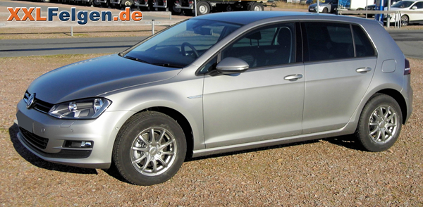 15 Zoll Winterfelgen für Golf 7 -  DBV Tropez silber lackiert 15 Zoll Winterfelgen für Golf 7 -  DBV Tropez silber lackiert