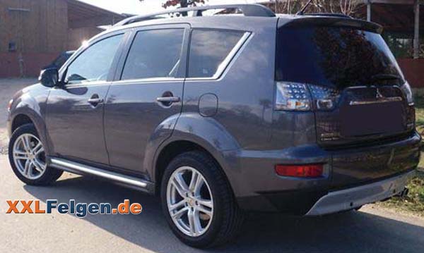 Mitsubishi Outlander und DBV Mauritius 18 Zoll Felgen Mitsubishi Outlander und DBV Mauritius 18 Zoll Felgen