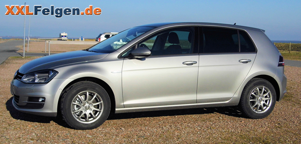 VW Golf 7 Winterfelgen DBV Tropez 15 Zoll mit Conti Reifen VW Golf 7 Winterfelgen DBV Tropez 15 Zoll mit Conti Reifen