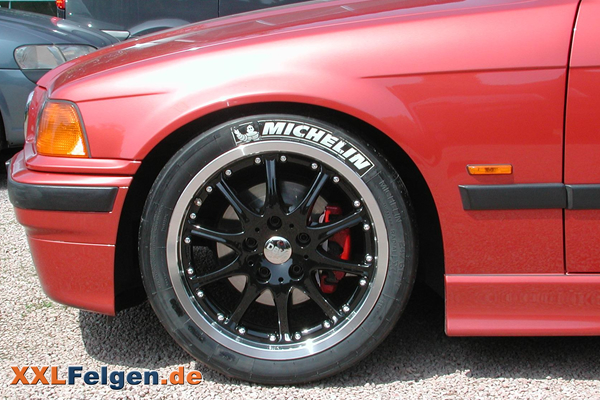 BMW 3er E36 + echten Michelin Rennreifen (Slicks)