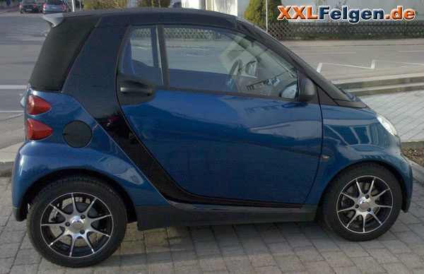 Smart Fortwo 451 + DBV S-Bali 15 Zoll Felgen