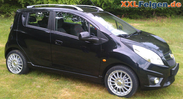 Chevrolet Spark mit DBV Florida 16 Zoll Alufelgen