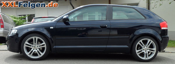 Audi A3 + DBV Mauritius mit Conti Sportcontact 3 Reifen Audi A3 + DBV Mauritius mit Conti Sportcontact 3 Reifen