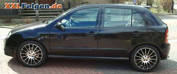 Skoda Fabia mit DBV S-Florida 17 Zoll Alufelgen Skoda Fabia mit DBV S-Florida 17 Zoll Alufelgen