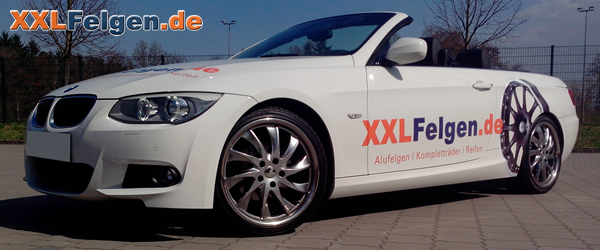 BMW 3er E93 3C mit DBV Milano 19 Zoll Alufelgen