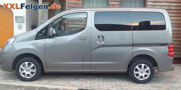Nissan NV200 mit 14 Zoll Alufelgen - DBV Lappland Nissan NV200 mit 14 Zoll Alufelgen - DBV Lappland