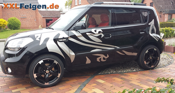 Kia Soul mit den DBV Torino II Felgen in 18 Zoll