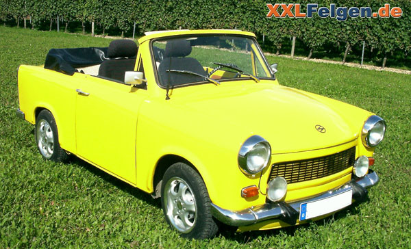 Trabant 601 und  DBV Tahiti 13 Zoll Alufelgen