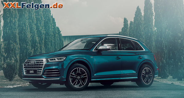 Audi Q5 mit den schwarzen 5SP 004 dark Felgen