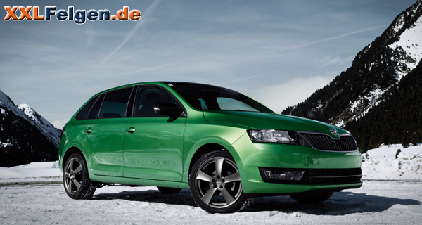 Skoda Rapid Alufelgen: DEZENT TX graphite matt Skoda Rapid Alufelgen: DEZENT TX graphite matt