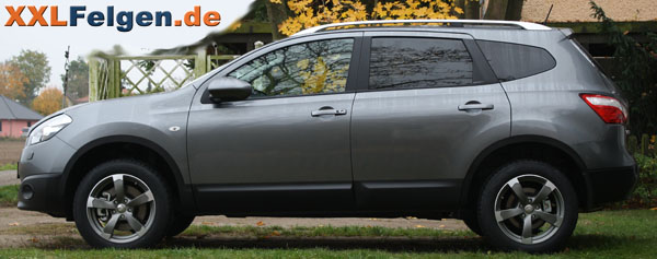 Alufelgen DBV Torino II anthrazit matt poliert 17 Zoll für Nissan Alufelgen DBV Torino II anthrazit matt poliert 17 Zoll für Nissan