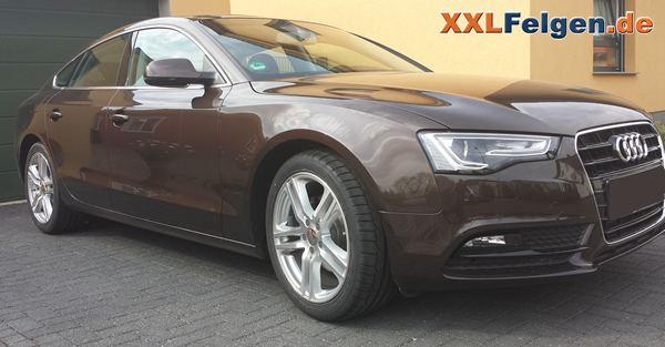 Audi A5 Sportsback B8 + DBV Mauritius 18 Zoll Leichtmetallfelgen