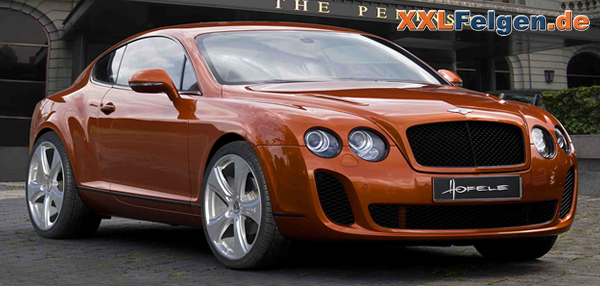 Bentley Supersports mit 22 Zoll Alufelgen von Hofele den Reverso II