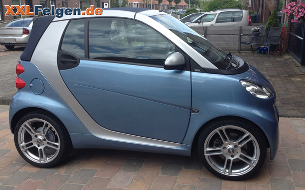 17 Zoll Alufelgen DBV Mauritius für den MCC Smart Fortwo