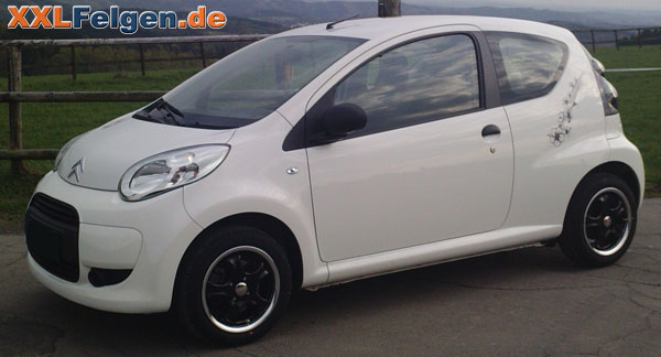 Citroen C1 Typ P + DBV Tahiti black 14 Zoll Alufelgen Citroen C1 Typ P + DBV Tahiti black 14 Zoll Alufelgen