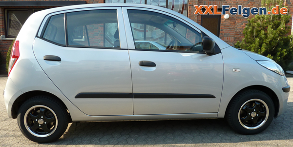 DBV Tahiti black 13 Zoll Alufelgen für den Hyundai i10 DBV Tahiti black 13 Zoll Alufelgen für den Hyundai i10