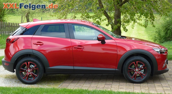 Mazda CX-3 mit den 16 Zoll DBV Andorra Alufelgen