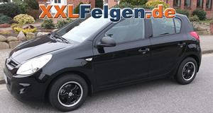 Hyundai i20 + DBV Tahiti black 14 Zoll Felgen