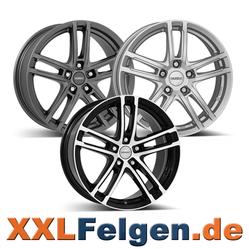 DEZENT TZ Alufelgen in schwarz, grau oder silber