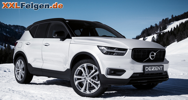 Volvo XC40 mit DEZENT TA Felgen in silber Volvo XC40 mit DEZENT TA Felgen in silber