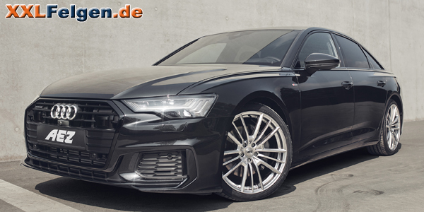 Audi A6 4G und AEZ Kaiman Felgen high gloss silber