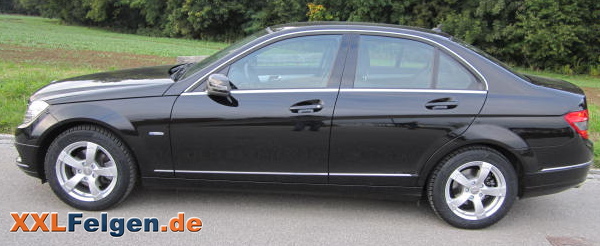 Mercedes C-Klasse 204 + DBV Torino II 16 Zoll Felgen Mercedes C-Klasse 204 + DBV Torino II 16 Zoll Felgen