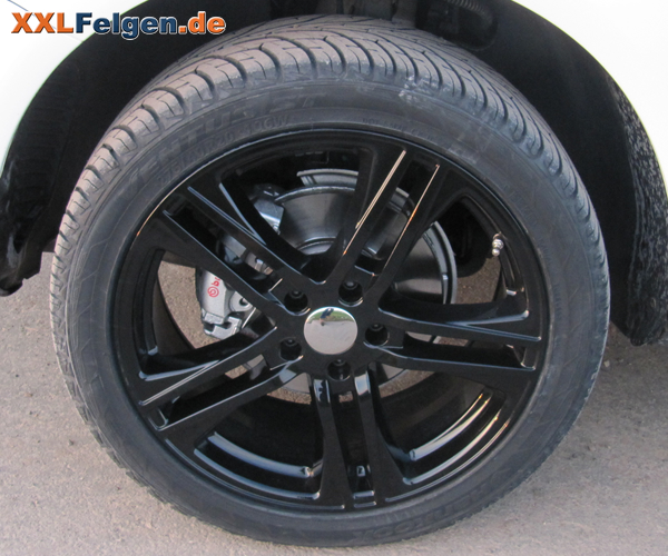 Schwarz lackierte DBV Alufelgen für VW Touareg Schwarz lackierte DBV Alufelgen für VW Touareg