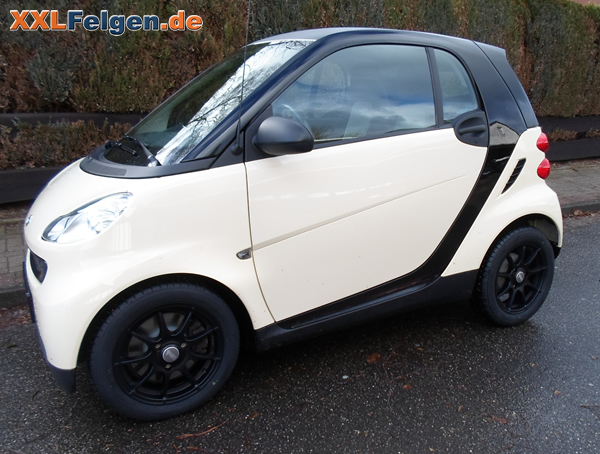 DBV Bali Schwarz Matt Winterfelgen für den Smart Fortwo 451