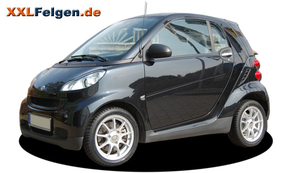 Smart Fortwo 451 + DBV Bali 15 Zoll Smartfelgen