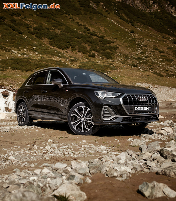 Audi Q3 und DEZENT TA DARK Felgen