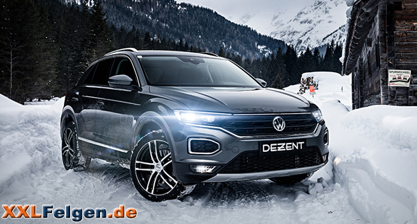 VW T-Roc mit DEZENT TZ DARK Felgen