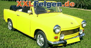 Trabant 601 und  DBV Tahiti 13 Zoll Alufelgen