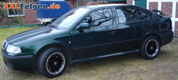 Skoda Oktavia mit 16 Zoll Alufelgen der DBV Australia + Sommerreifen Skoda Oktavia mit 16 Zoll Alufelgen der DBV Australia + Sommerreifen