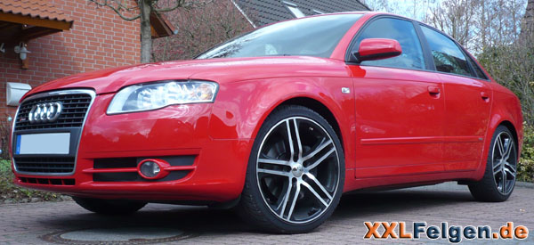Audi A4 8E mit 19 Zoll DBV S-Mauritius Felgen Audi A4 8E mit 19 Zoll DBV S-Mauritius Felgen