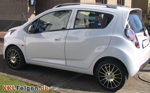 Chevrolet Spark mit DBV Florida black 16 Zoll Felgen Chevrolet Spark mit DBV Florida black 16 Zoll Felgen