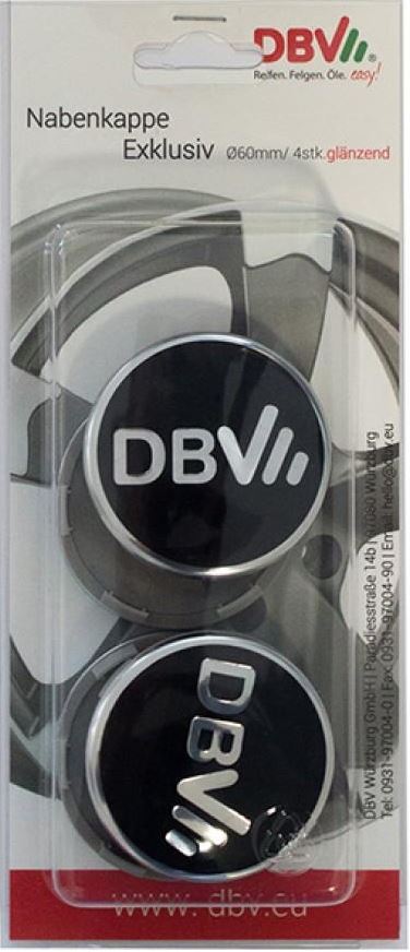 DBV Nabendeckel Nabenkappen DBV Felgen schwarz glänzend